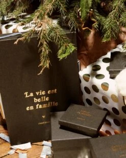 La Grande Pochette Cadeau La Vie Est Belle En Famille - 27 X 38 Cm - Gris Anthracite -Bijoux Magasin Packaging2 1280x1600px 2cb48fde 8740 425c bd42 0c006b00c1ad