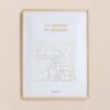 L'affiche La Maison Du Bonheur Dorée à Chaud - 30 X 40 Cm -Bijoux Magasin Permanent AfficheLaMaisondubonheur encadree emoiemoi 0N5A176323Wweb