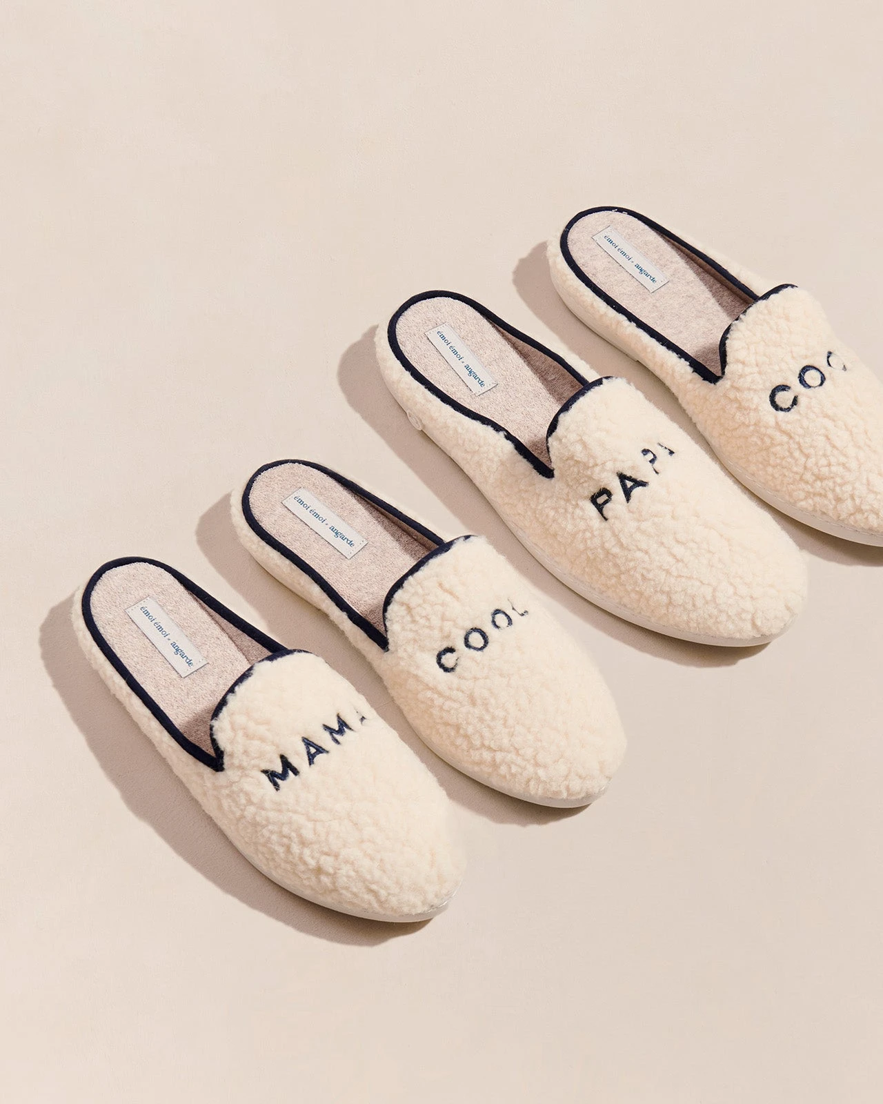 Les Chaussons Papa Cool En Laine Bouclette - Angarde X émoi émoi 9 Les Chaussons Papa Cool En Laine Bouclette - Angarde X émoi émoi – Image 7