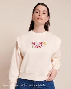 Le Duo De Sweats Club Mama Love X Baby Love En Coton Bio - Crème -Bijoux Magasin Permanent Club Sweatmamaloveclub emoiemoi LOOK26 258523Swebtaille2 e4f7c48f a936 402c 8d5d 8bf80601ba8b