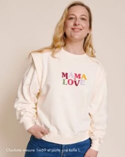Le Duo De Sweats Club Mama Love X Baby Love En Coton Bio - Crème -Bijoux Magasin Permanent Club Sweatmamaloveclub jeanindigo emoiemoi 15 109123Wwebtaille2 dc3826e3 7ead 4273 9b6f c3532cd6a2f4