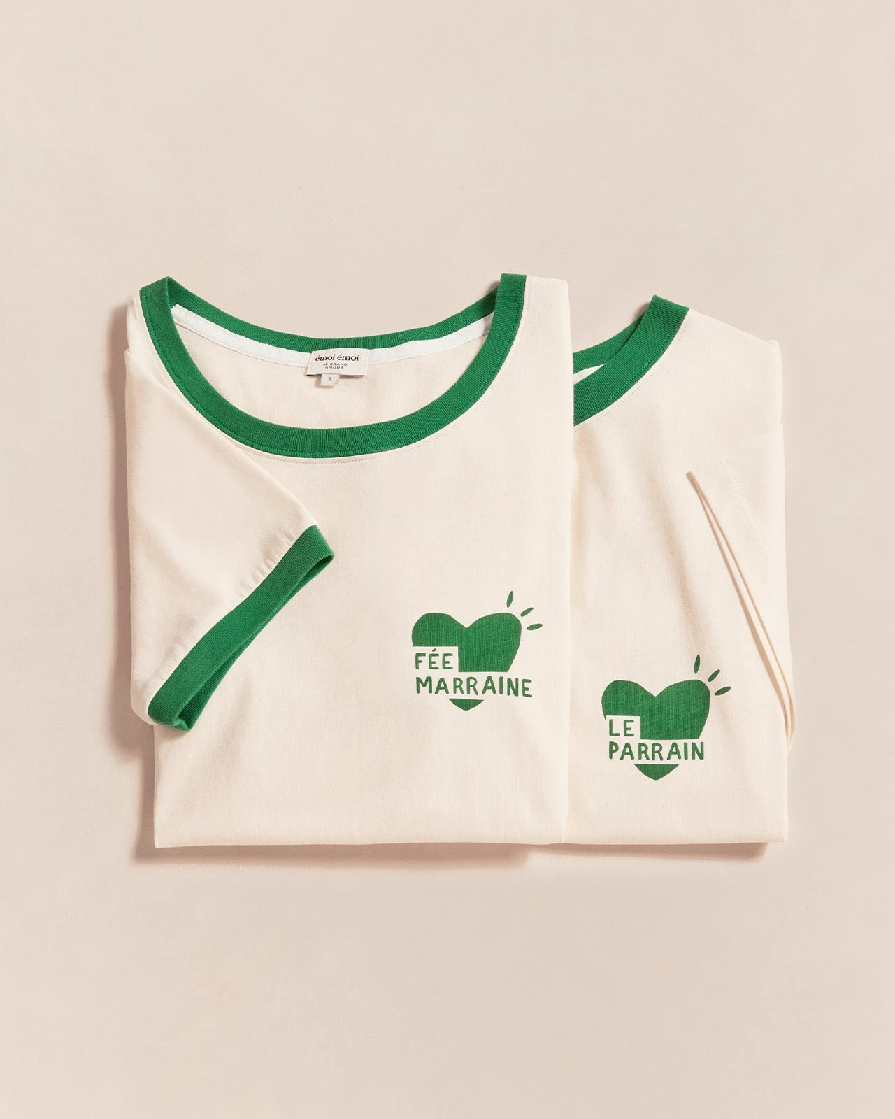 Le T-shirt Coeur Fée Marraine En Coton Bio - Crème 8 Le T-shirt Coeur Fée Marraine En Coton Bio - Crème – Image 6