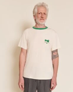 Le T-shirt Coeur Papy Super Cool En Coton Bio - Crème -Bijoux Magasin Permanent Coeurvert T shirtPapySuperCool emoiemoi 02 0658web