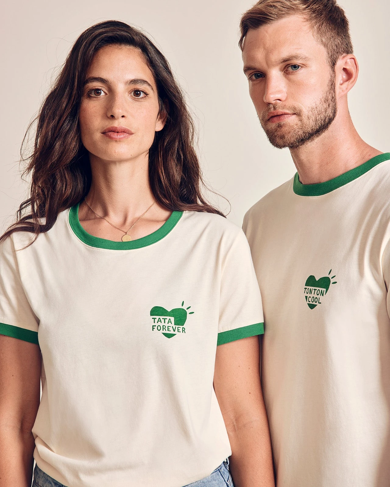 Le T-shirt Coeur Tonton Cool En Coton Bio - Crème 11 Le T-shirt Coeur Tonton Cool En Coton Bio - Crème – Image 9