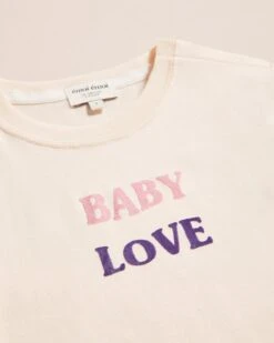 Le Duo De T-shirts Papa Love X Baby Love En Coton Bio - Crème -Bijoux Magasin Permanent IconicLovecosmic T shirtBabyLoveenfant2 emoiemoiweb