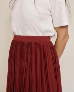 La Jupe Plissée Adèle - Bordeaux 16 La Jupe Plissée Adèle - Bordeaux -Bijoux Magasin Permanent JupeAdeleBordeaux T shirtLoukoumblanc emoiemoi D2LOOK 27 250123Wweb