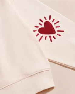 Le Duo De Sweats Coeur Solaire Avec Coudières - Crème -Bijoux Magasin Permanent LesweatCoeursolairefemmeaveccoudieresencotonbio cremeemoiemoi 23 0861web 0ab85d72 3c26 42ec 85ab 85fbf8f5348d