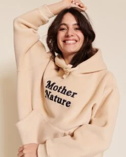 Bijoux Magasin 17 Le Hoodie Mother Nature En Polaire Recyclée - Beige