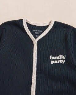 Le Pyjama Family Party Bébé En Coton Bio Nid D'abeille - Charbon -Bijoux Magasin Permanent Pyjamacharbon FamilyPartybebe2 emoiemoi23Sweb