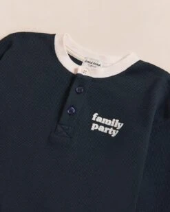 Le Pyjama Family Party Enfant En Coton Bio Nid D'abeille - Charbon -Bijoux Magasin Permanent Pyjamacharbon FamilyPartyenfant2 emoiemoi23Sweb