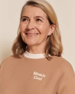 Le Haut De Pyjama Mamie Cool En Coton Bio - Praliné