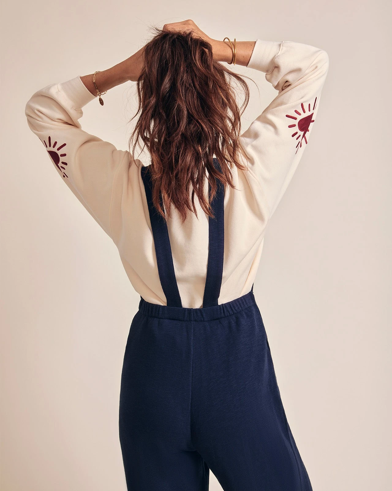 La Salopette Sally En Coton Bio - Bleu Nuit 5 La Salopette Sally En Coton Bio - Bleu Nuit – Image 3