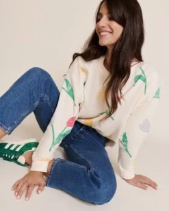Le Sweat Scarlett En Coton Bio - Tulipes