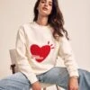 Le Sweat D'allaitement L'amour Est Déclaré Femme En Coton Bio - Crème -Bijoux Magasin Permanent l amourestdeclare sweatallaitement emoiemoi22Wweb