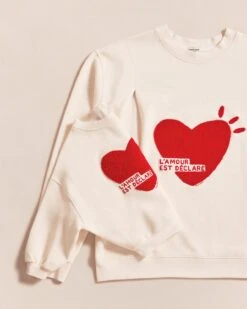 Le Sweat D'allaitement L'amour Est Déclaré Femme En Coton Bio - Crème -Bijoux Magasin Permanent l amourestdeclare sweatenfantfemme3 emoiemoi22Wweb f1e21322 81f2 4f52 b214 4bc8822fb29f