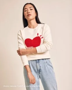 Le Sweat L'amour Est Déclaré Femme En Coton Bio - Crème -Bijoux Magasin Permanent l amourestdeclare sweatfemme2 emoiemoi22Wwebtaille2 2a75074e f8c4 4aa2 82ab 6bcdc6e10bbe