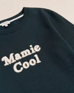 Le Sweat Mamie Cool En Coton Bio - Charbon -Bijoux Magasin Permanent sweaticoniquecharbon MamieCool emoiemoi 03 55623Sweb