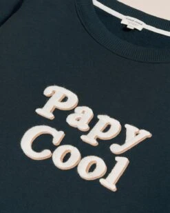 Le Sweat Papy Cool En Coton Bio - Charbon -Bijoux Magasin Permanent sweaticoniquecharbon PapyCool emoiemoi 03 54723Sweb