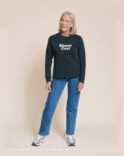 Le Sweat Mamie Cool En Coton Bio - Charbon -Bijoux Magasin Permanent sweaticoniquecharbon mamiecool jeanindigo emoiemoi 28 200523Swebtaille2