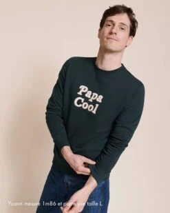 Le Duo De Sweats Papa Cool / Mini Cool En Coton Bio - Charbon -Bijoux Magasin Permanent sweaticoniquecharbon papacool2 emoiemoi 28 301723Swebtaille2 836a84ed be0b 4307 bd8d a58583813427