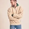 Le Sweat Stan En Polaire Recyclée Et Col Zippé - Latte -Bijoux Magasin Permanent sweattrappeurbeigecolzippestanhomme2 emoiemoi22Wweb