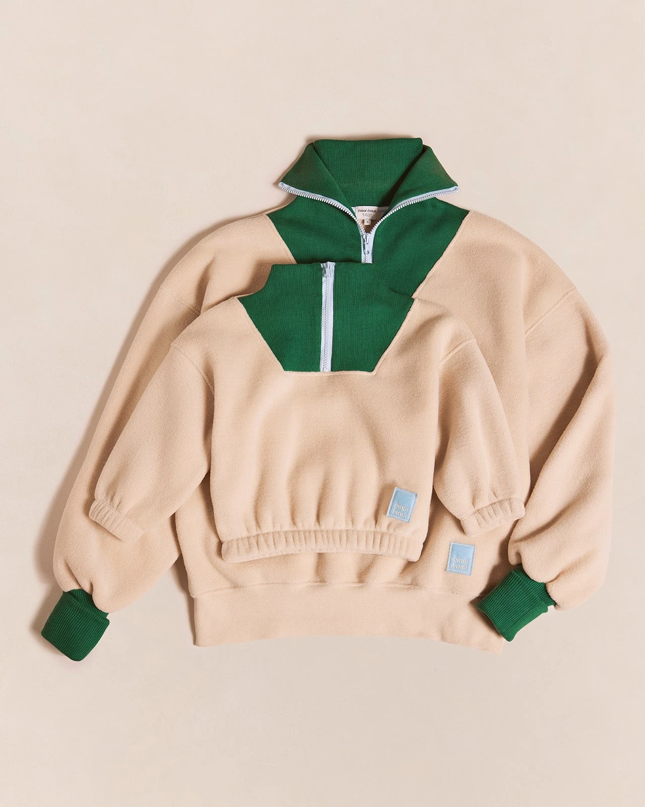 Le Duo De Sweats En Polaire Et Col Zippé Femme X Mini - Latte 3 Le Duo De Sweats En Polaire Et Col Zippé Femme X Mini - Latte