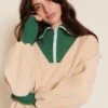 Le Sweat Sunny En Polaire Recyclée Et Col Zippé - Latte -Bijoux Magasin Permanent sweattrappeurbeigecolzippesunnyfemme emoiemoi 12 1294web