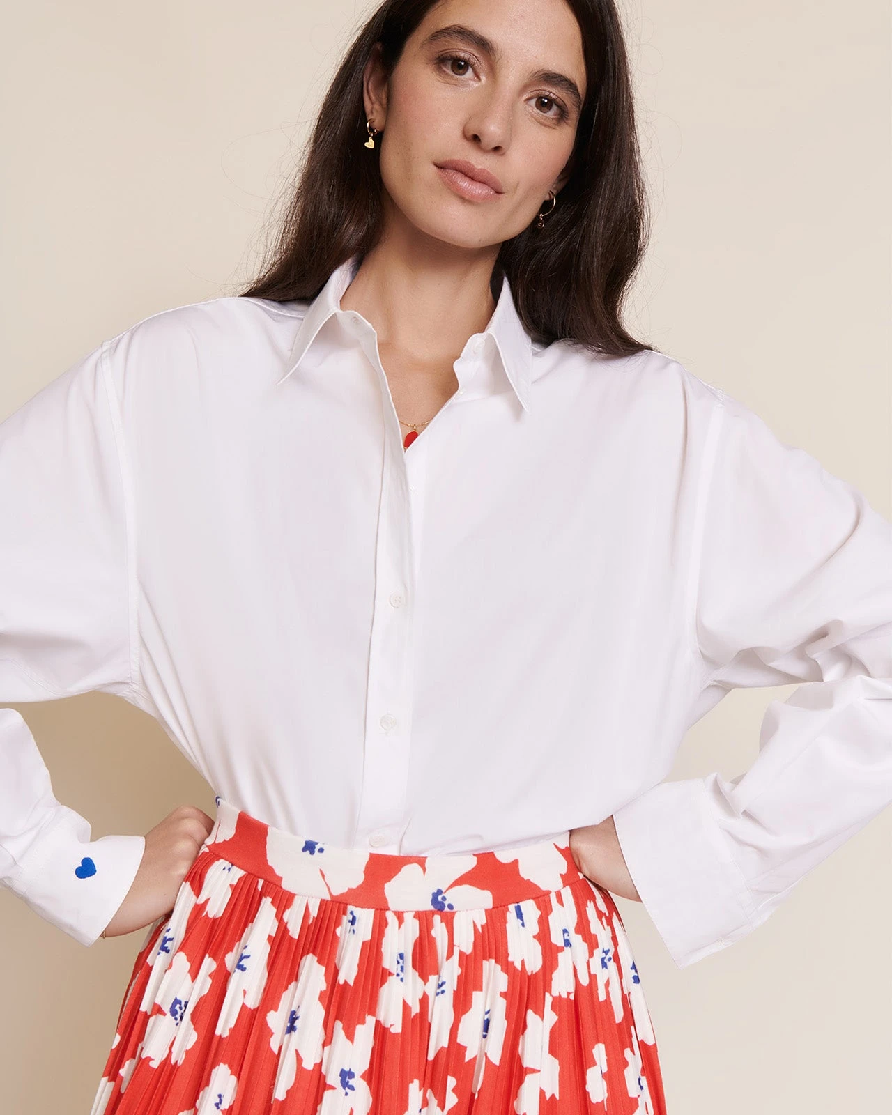 La Jupe Plissée Adèle - Anémones Rouges 9 La Jupe Plissée Adèle - Anémones Rouges – Image 7