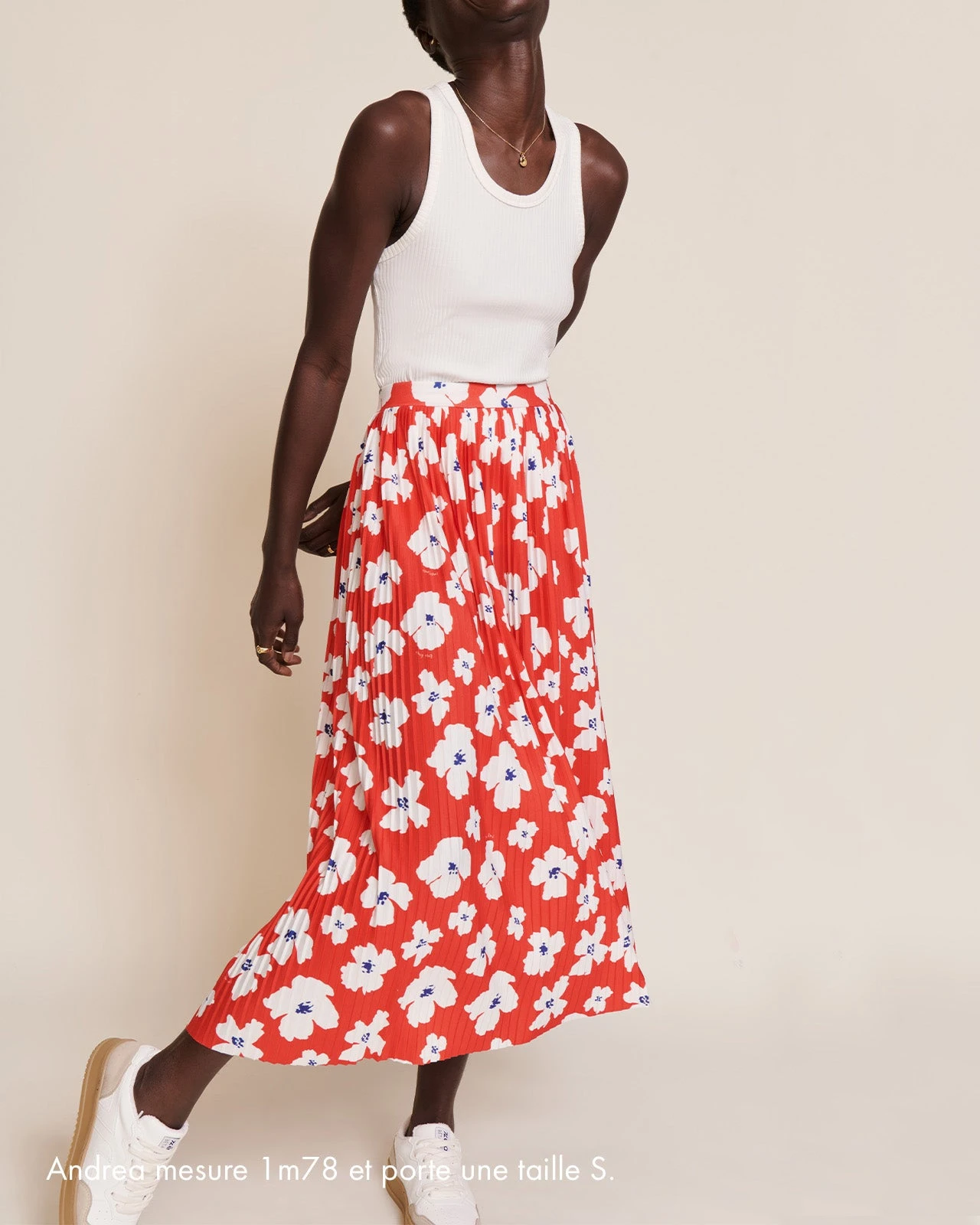 La Jupe Plissée Adèle - Anémones Rouges 11 La Jupe Plissée Adèle - Anémones Rouges – Image 9