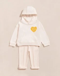 Le Hoodie Soleil De Ma Vie Enfant En Coton Bio - Crème -Bijoux Magasin S24HoodieHabi Soleildemavie creme pantalonlarscremeMINILOOKemoiemoi 08 1528web
