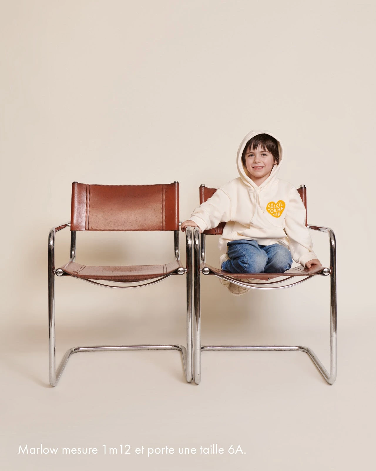 Le Duo De Hoodies Soleil De Ma Vie En Coton Bio - Crème 9 Le Duo De Hoodies Soleil De Ma Vie En Coton Bio - Crème – Image 7