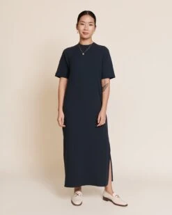 La Robe Roxane En Lyocell Côtelé - Charbon