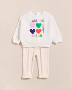 Le Sweat L'amour Est Déclaré Enfant En Coton Bio - Multicolore -Bijoux Magasin S24SweatSam Festival multicolore pantalonlarsivoireMINILOOKemoiemoi 01 1389web