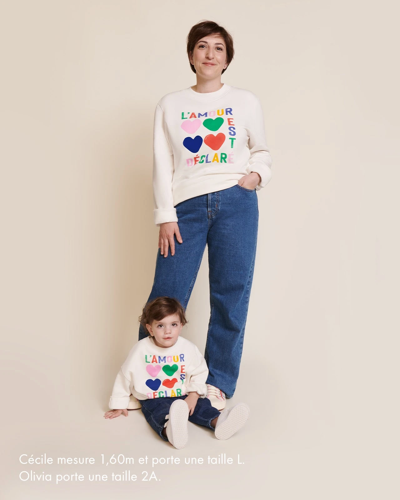 Le Duo De Sweats L'amour Est Déclaré En Coton Bio - Multicolore 4 Le Duo De Sweats L'amour Est Déclaré En Coton Bio - Multicolore – Image 2