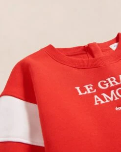 Le Sweat Le Grand Amour Enfant En Coton Bio - Rouge 20 Le Sweat Le Grand Amour Enfant En Coton Bio - Rouge -Bijoux Magasin S24SweatSammy Legrandamour rougeemoiemoi 11 299webb