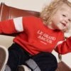 Le Sweat Le Grand Amour Enfant En Coton Bio - Rouge -Bijoux Magasin S24SweatSammy Legrandamour rougeemoiemoi 32 2009web