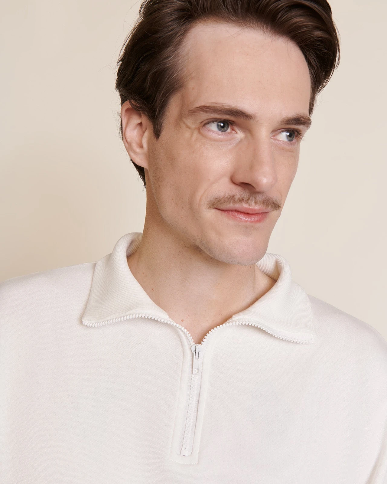 Le Sweat Stanny En Coton Bio Et Col Zippé - Blanc 8 Le Sweat Stanny En Coton Bio Et Col Zippé - Blanc – Image 6