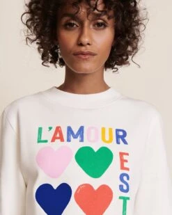 Le Sweat L'amour Est Déclaré Femme En Coton Bio - Multicolore -Bijoux Magasin S24SweatSwann Festival multicoloreemoiemoi 18 1610web