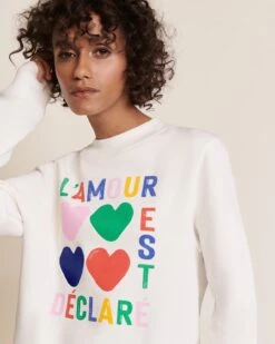 Le Sweat L'amour Est Déclaré Femme En Coton Bio - Multicolore -Bijoux Magasin S24SweatSwann Festival multicoloreemoiemoi 18 1617web