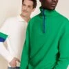 Le Sweat Stanny En Coton Bio Et Col Zippé - Vert -Bijoux Magasin S24SweatTrappeurStanny Molleton vert S24SWStanny Molletonbicolore blanc vertCOMPOemoiemoi 03 1055web