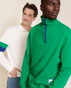 Le Sweat Stanny En Coton Bio Et Col Zippé - Blanc 18 Le Sweat Stanny En Coton Bio Et Col Zippé - Blanc -Bijoux Magasin S24SweatTrappeurStanny Molleton vert S24SWStanny Molletonbicolore blanc vertCOMPOemoiemoi 03 1055web f3c9fd41 4a5a 4c30 a7d7 a66ec4955fc8
