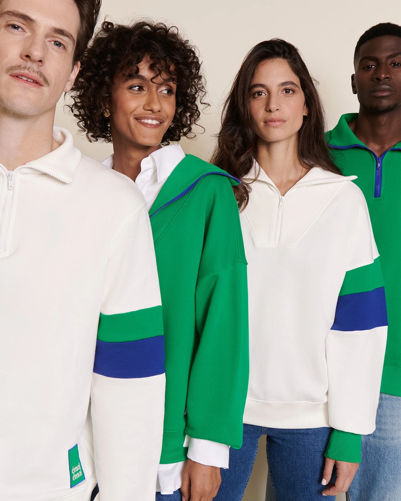 Le Sweat Stanny En Coton Bio Et Col Zippé - Blanc 10 Le Sweat Stanny En Coton Bio Et Col Zippé - Blanc – Image 8