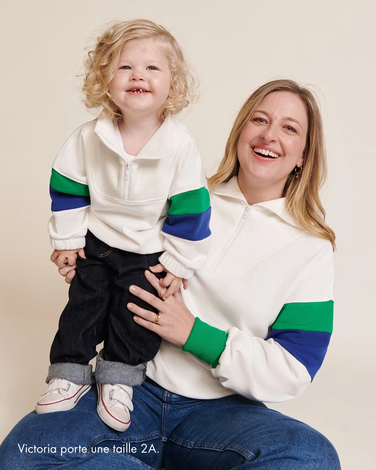 Le Sweat Sunny En Coton Bio Et Col Zippé - Blanc 11 Le Sweat Sunny En Coton Bio Et Col Zippé - Blanc – Image 9