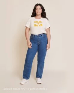 Le Body Et Le T-shirt Soleil De Ma Vie En Coton Bio - Crème -Bijoux Magasin S24T shirtJeanne Soleildemavie creme jeanindigoemoiemoi 42 2630legendeweb