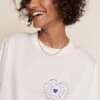 Le T-shirt Je T'aime Femme En Coton Bio - Blanc -Bijoux Magasin S24T shirtJimmy Jet aime blanc CollierCamelia mailleronde vermeil ligneprecieuseemoiemoi 17 1411web