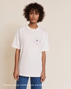 Le T-shirt Je T'aime Femme En Coton Bio - Blanc -Bijoux Magasin S24T shirtJimmy Jet aime blancemoiemoi 17 1403legendeweb