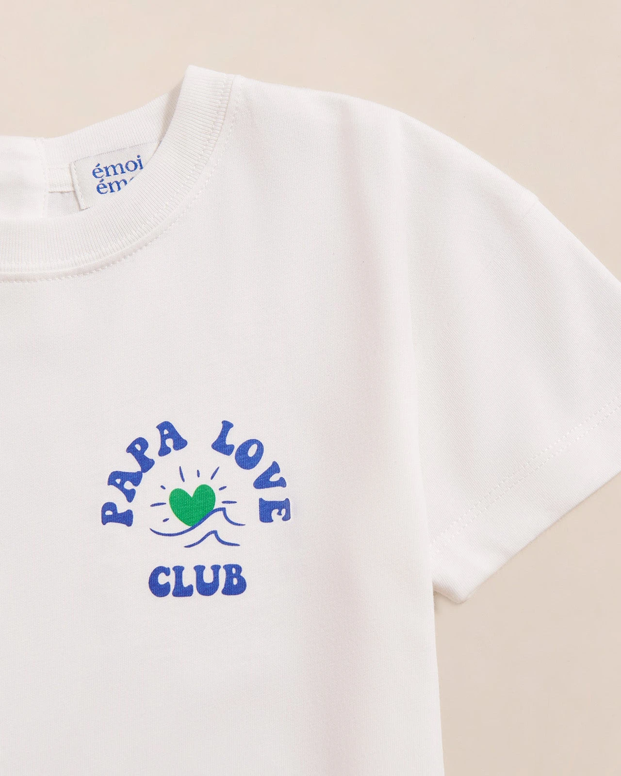 Le T-shirt Papa Love Club Enfant En Coton Bio - Blanc 3 Le T-shirt Papa Love Club Enfant En Coton Bio - Blanc