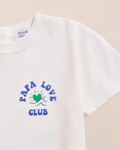 Le Duo De T-shirts Papa Love Club Enfant En Coton Bio Papa X Mini- Blanc -Bijoux Magasin S24T shirtJuliette Papaloveclub blancemoiemoi 07 1498web 151fd0a5 a10a 4618 98b3 d3af46deda9a