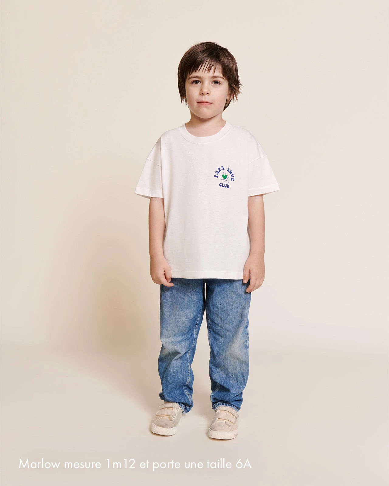 Le T-shirt Papa Love Club Enfant En Coton Bio - Blanc 4 Le T-shirt Papa Love Club Enfant En Coton Bio - Blanc â Image 2