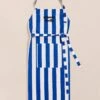 Le Tablier Grande Cheffe à Rayures En Coton - Bleu -Bijoux Magasin S24Tablier Grandecheffe imprimerayures bleuemoiemoi 23 616web